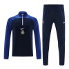 Al Nassr Sweat d'Entraînement Quarter-Zip 2023-24 Bleu Noir Al Nassr Sweat d'Entraînement Quarter-Zip 2023-24 Bleu Noir